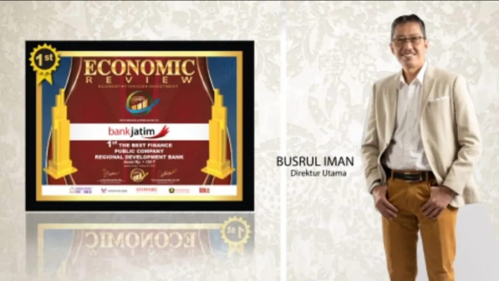 Bank Jatim Raih Penghargaan Indonesia Finance Award 2022