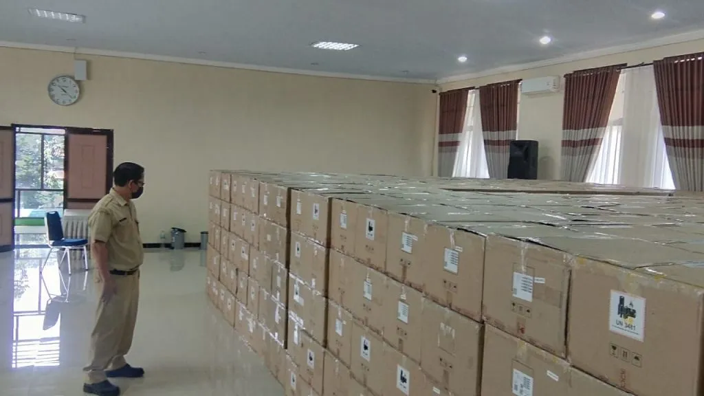  Ribuan Laptop dari PT. Pins Indonesia ditolak Pemkot Madiun lantaran tidak sesuai spesifikasi. (DOK)