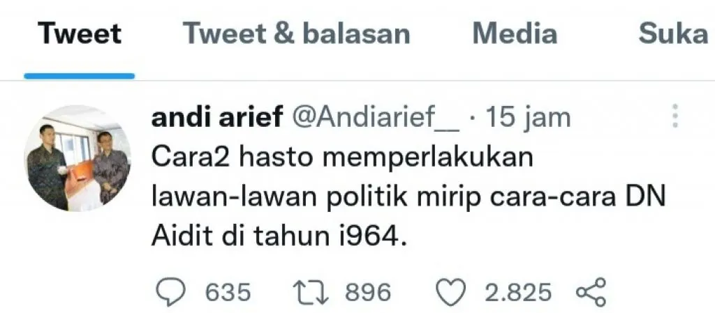 Andi Arief Tuding Gaya Hasto Berpolitik Mirip DN Aidit, Tokoh PKI