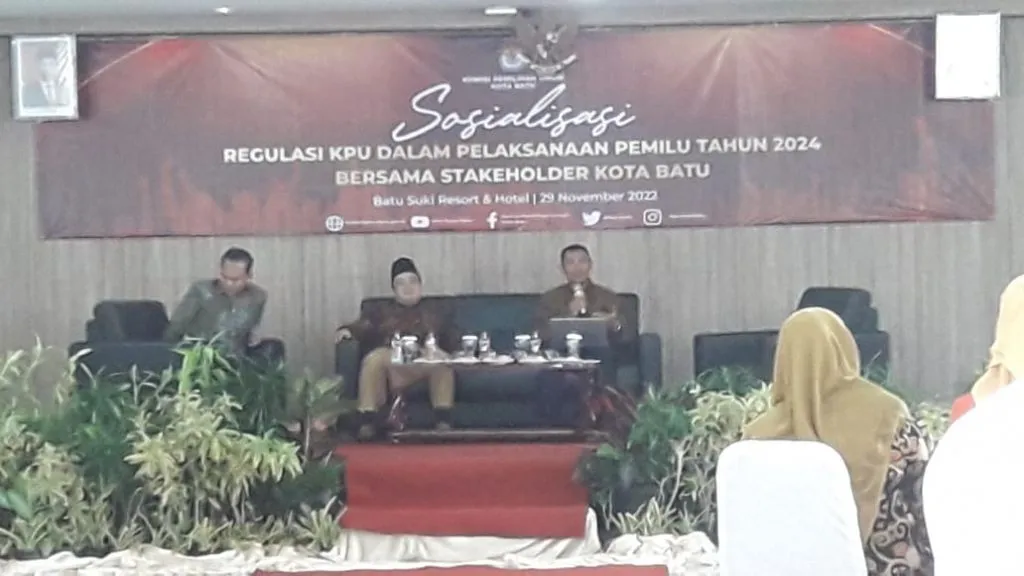 KPU Kota Batu Sosialisasikan Regulasi Pemilu, Libatkan Seluruh Stakeholder