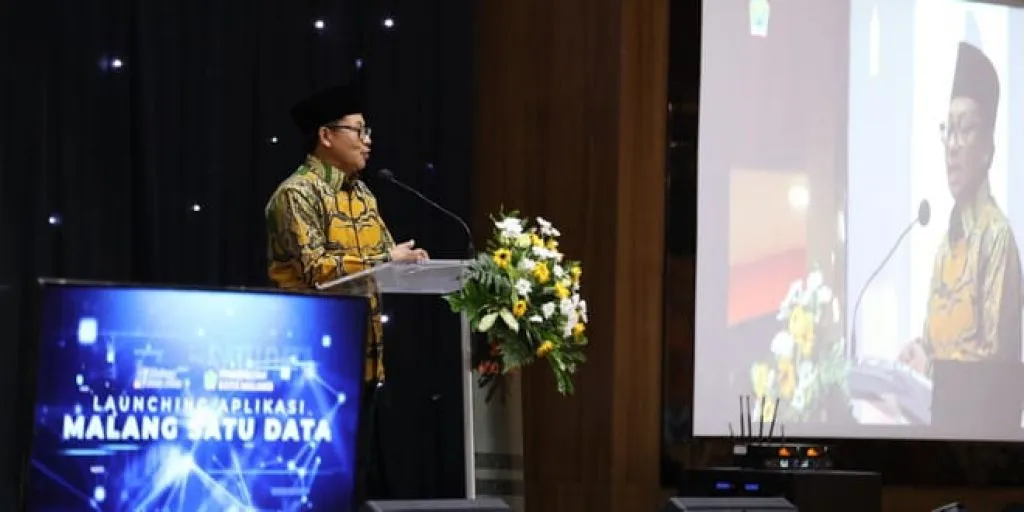 Wali Kota dan Wakil Wali Kota Malang Launching Portal Malang Satu Data