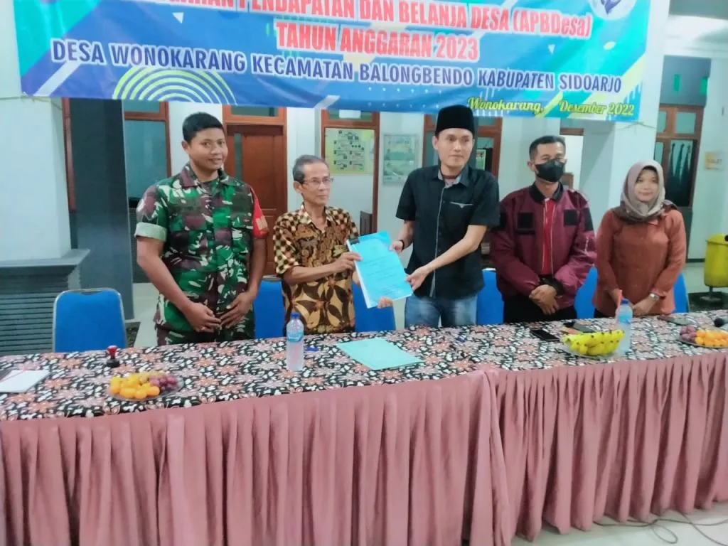 Penetapan APBDes Wonokarang, Camat Berharap Program Bermanfaat bagi Warga