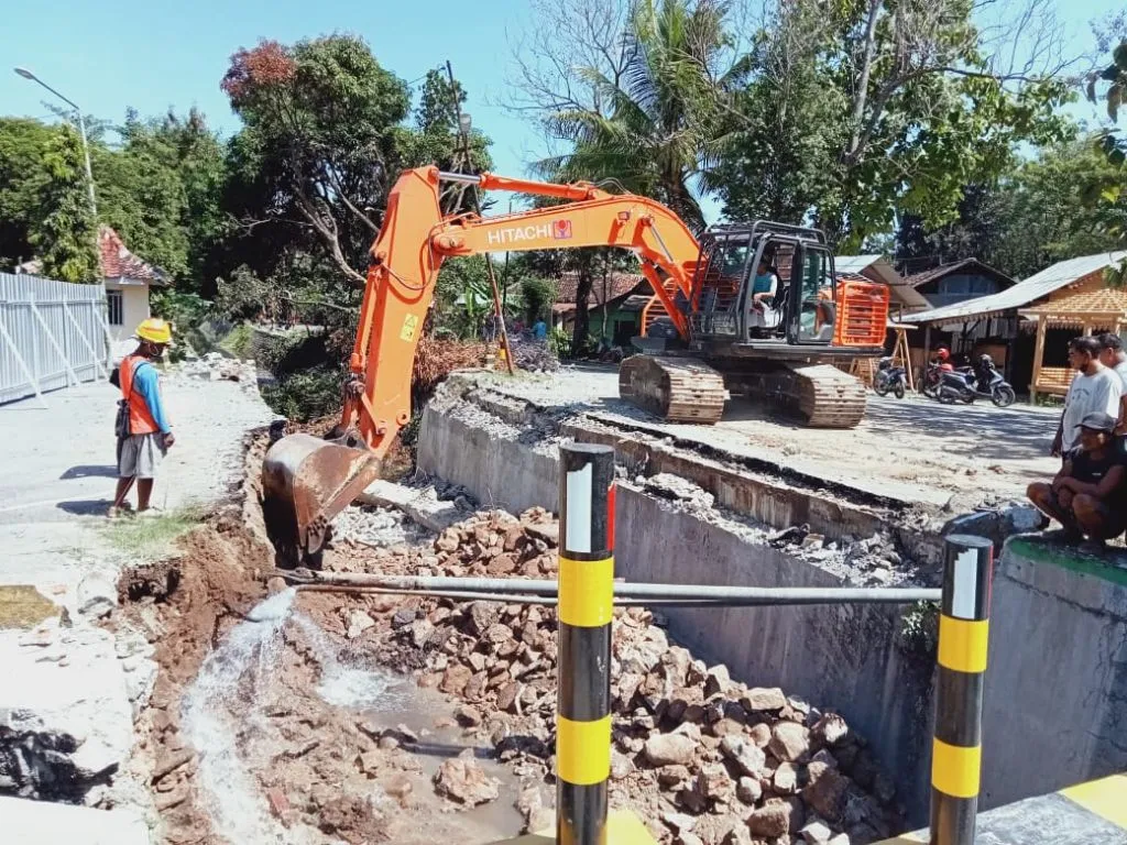 Pekerjaan proyek yang telah tuntas di Kota Madiun. DOK