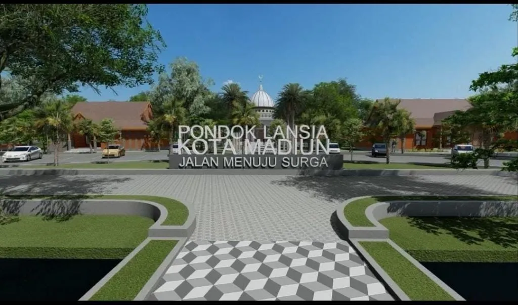 Gambar pondok lansia dari sisi depan. (dok.DPUPR)