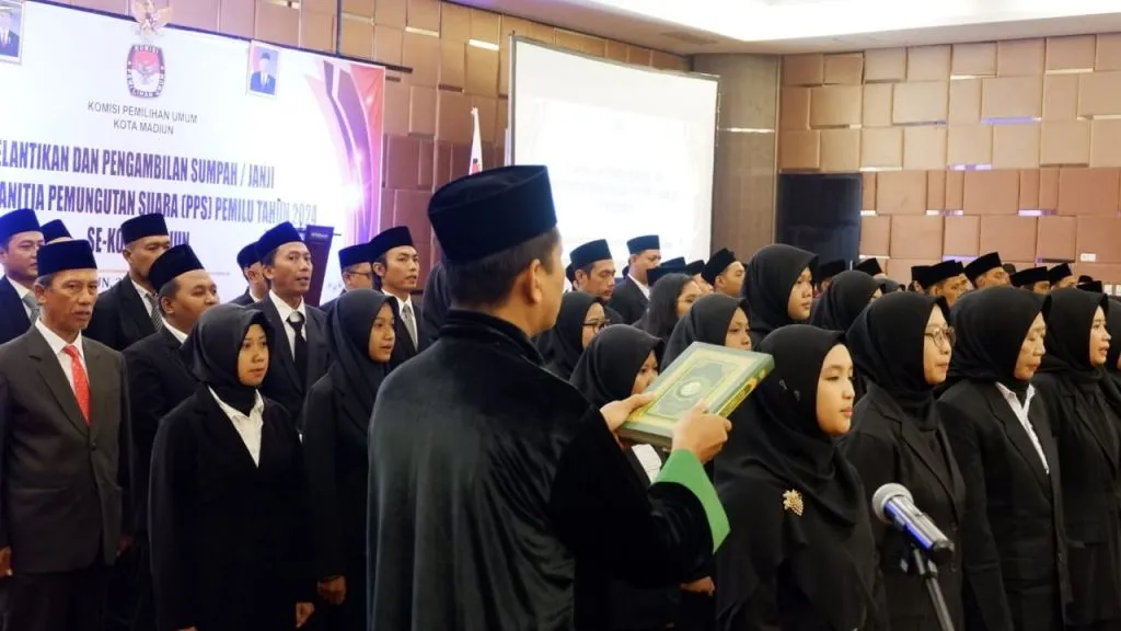Pelantikan PPS di Hotel Aston Madiun.Foto:Adi