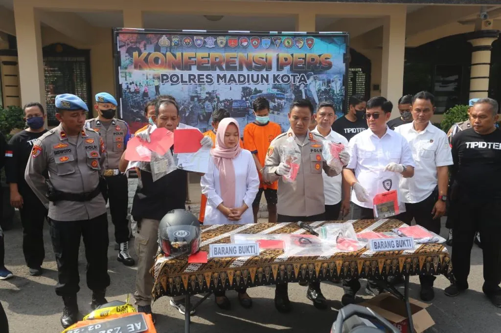 3 Tersangka Curanmor 11 TKP Diamankan Polres Madiun Kota
