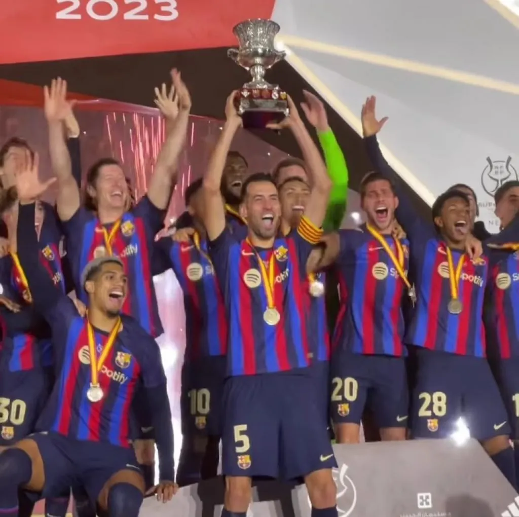 Kalahkan Madrid 3-1, Barcelona Juara Piala Super Spanyol