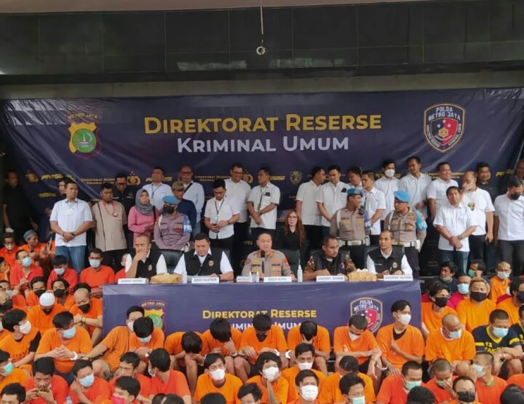 Ditreskrimum Polda Metro Jaya dalam konfrensi persnya depan awak media/dok Istimewa