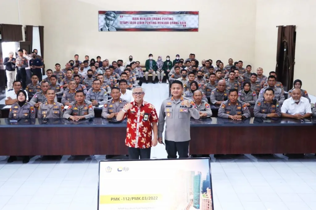 Ikuti Sosialisasi Pelaporan SPT, Bukti Polres Blitar Kota Taat Pajak