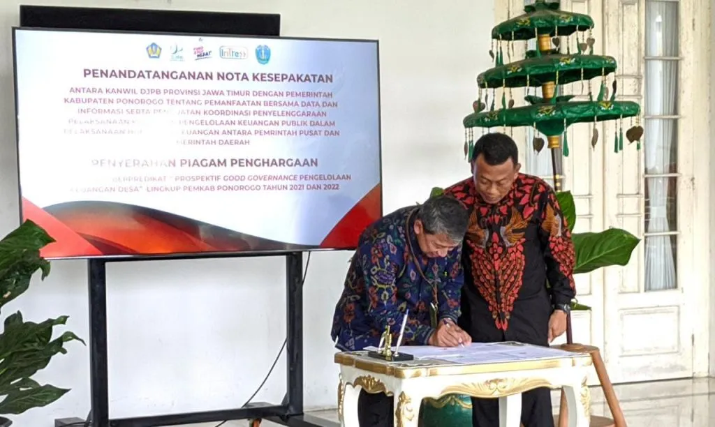 Kawal Pengelolaan Keuangan, Pemkab Ponorogo Jalin Kerja Sama dengan DJPb Jatim