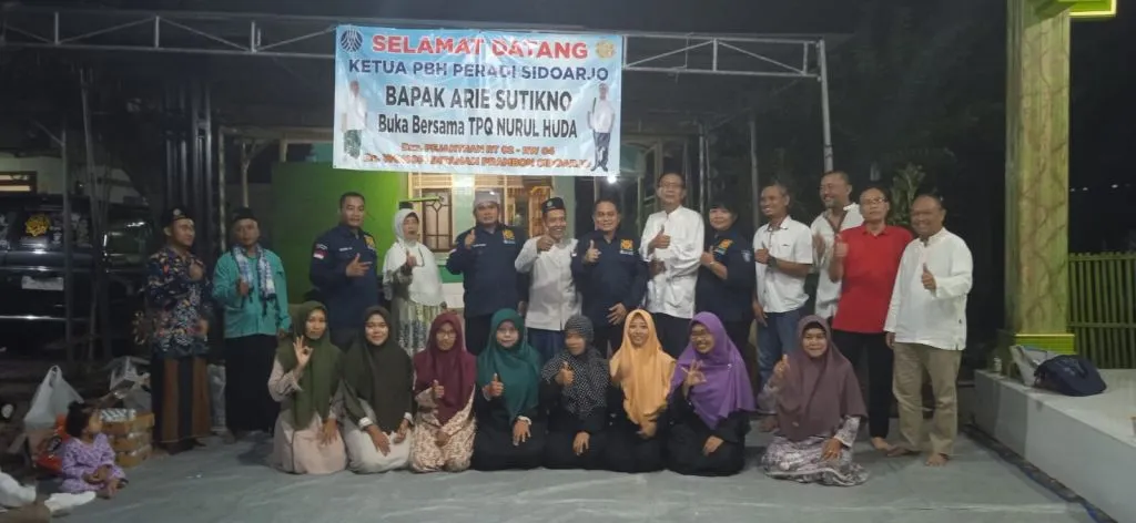 PBH Peradi Sidoarjo Buka Bersama dengan TPQ Nurul Huda