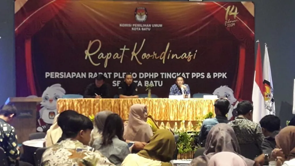 KPU Kota Batu Kumpulkan Anggota PPS dan PPK Untuk Persiapan Pleno DPHP