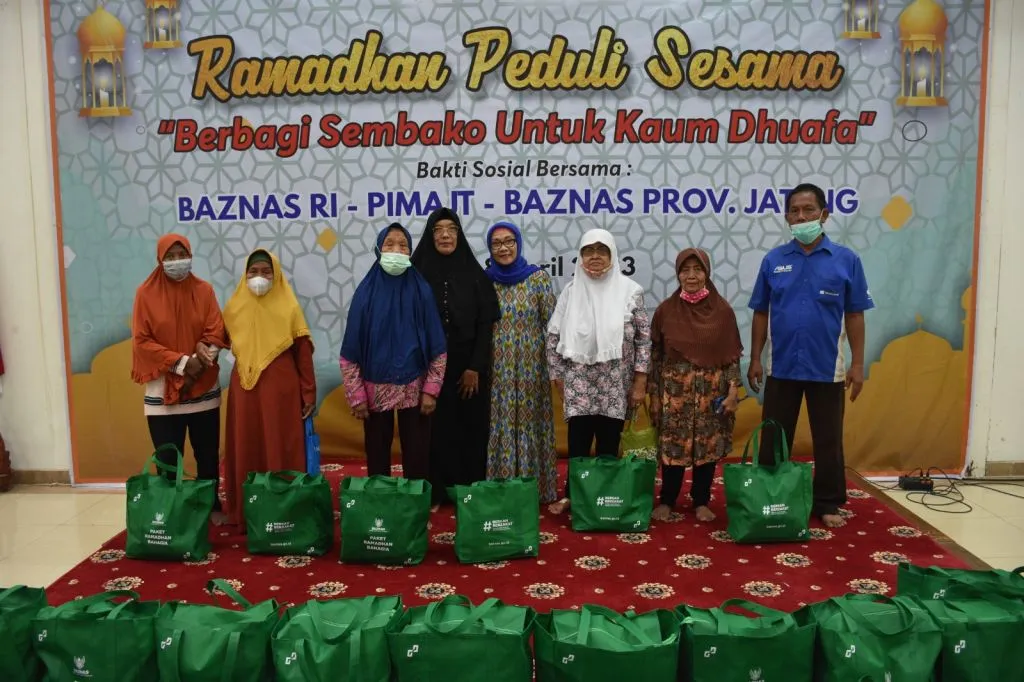 PIMA JT Salurkan 1.050 Paket Sembako kepada Dhuafa
