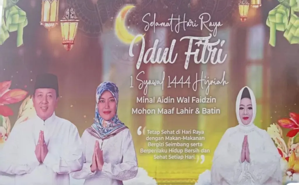 3 Pejabat Lampung yang Jadi Buruan Netizen, Tampil Dalam 1 Baliho Idul Fitri