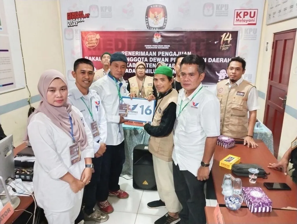 DPD Partai Perindo Kotabaru Daftarkan Bacalegnya ke KPUD Kotabaru