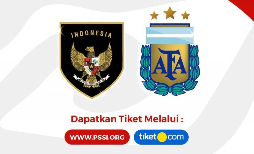 Timnas Sepak Bola Indonesia Hadapi Argentina, Dapatkan Tiket Resminya di tiket.com