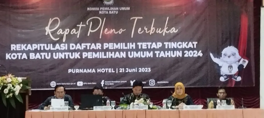 KPU Kota Batu Tetapkan DPT Pemilu 2024 Sebanyak 164.516 Pemilih