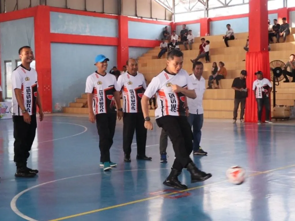 Kejuaraan Futsal Peringati HUT Bhayangkaraka Ke-77 Dibuka Kapolres Kotabaru