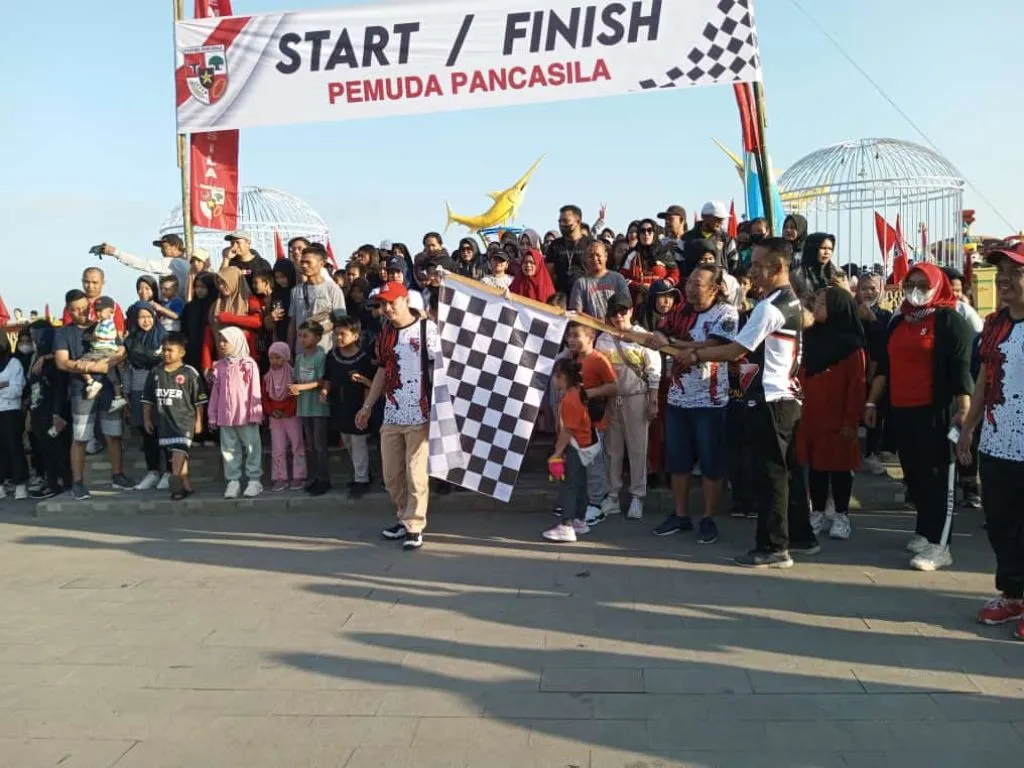 Pemuda Pancasila Kabupaten Kotabaru Gelar Acara Jalan Santai