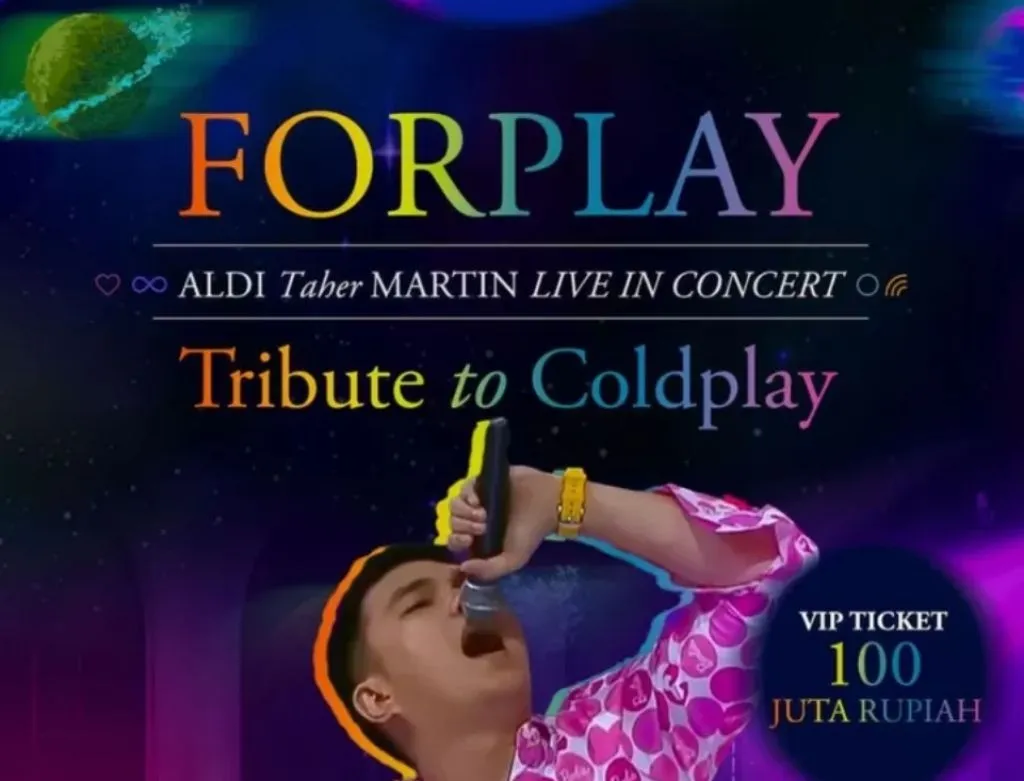 Poster konser Forplay yang digelar Aldi Taher. Foto: bengkelscbd