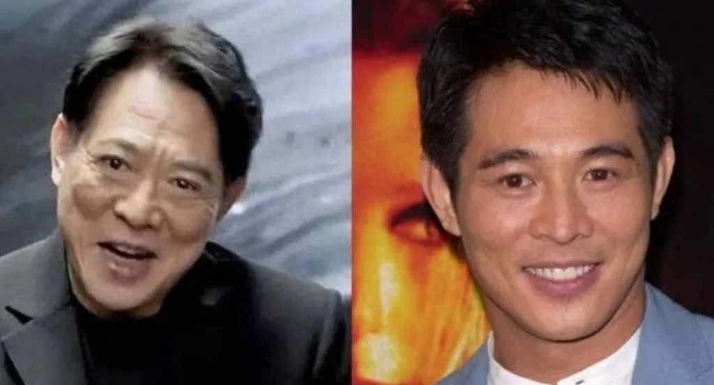 Perbandingan Jet Lee dulu dan sekarang. Foto: Istimewa