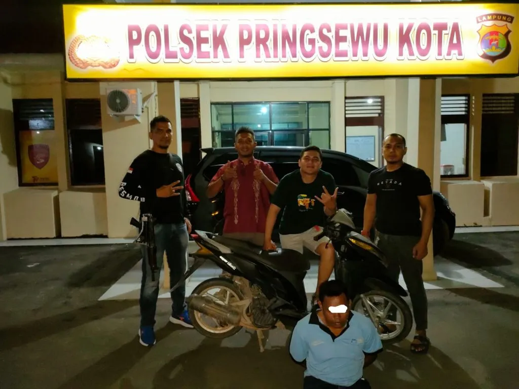 Polsek Pringsewu Kota Ringkus Pelaku Curanmor