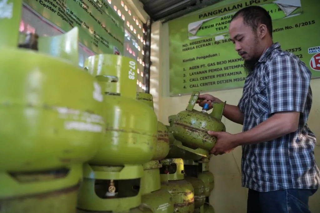 PT Pertamina mengeklaim ketersediaan elpiji 3 kilogram di wilayah Madiun Raya aman. Foto: Adi
