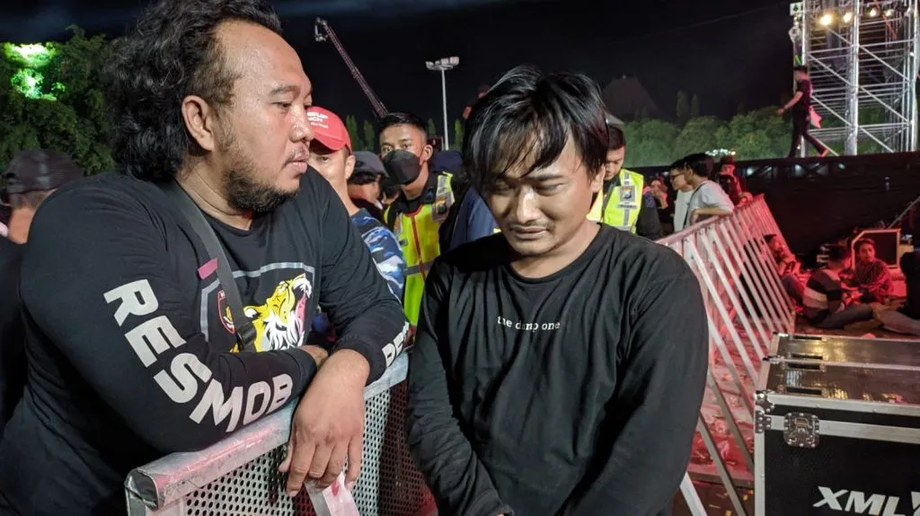 Bikin Rusuh di Konser Hari Jadi Ponorogo, Pemuda Asal Gresik Ini Nangis saat Ditangkap
