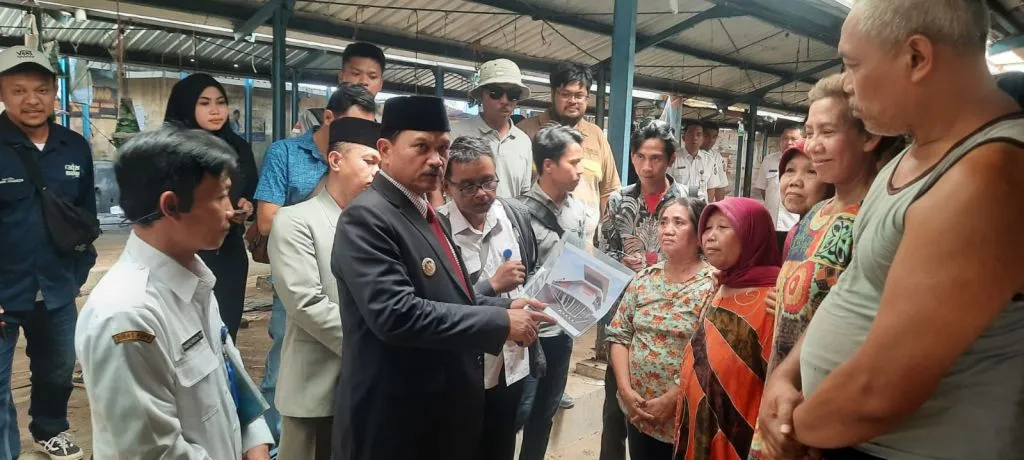 Sidak Proyek Pasar Kawak, Walikota Maidi; Direhab Supaya Bersih dan Semakin Ramai