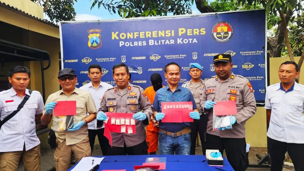 Tangkap Kurir Narkoba, Polsek Sukorejo Polres Kota Blitar