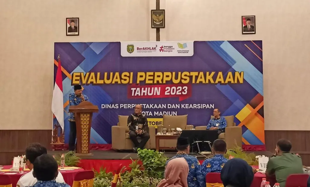 Acara Evaluasi Perpustakaan 2023 di Sun Hotel Madiun, Selasa (17/10/2023). Foto: Adi