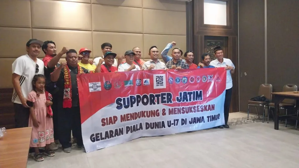 Seluruh Kelompok Suporter di Jatim Sepakat Sukseskan Piala Dunia U-17