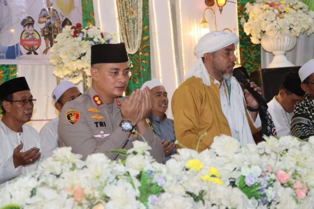 Tabligh Akbar untuk Pemilu Damai 2024 Digelar di Halaman Mapolsek Pulau Laut Barat