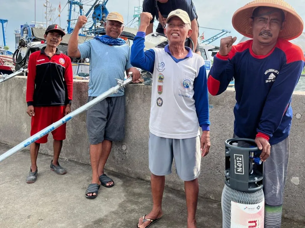 Subholding Gas Pertamina Uji Coba Konversi BBG Gasku ke 100 Mesin Kapal Nelayan