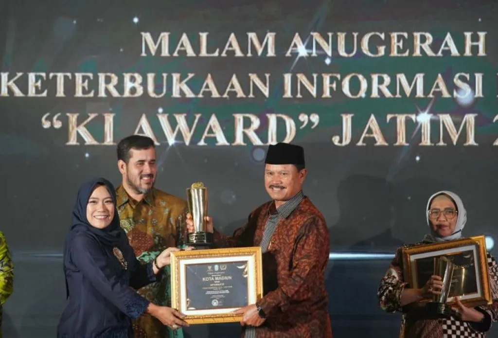 Empat Tahun Berturut-turut, Kota Madiun Pertahankan Anugerah KI Award Jatim