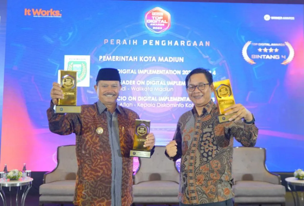 Sukses Manfaatkan Teknologi Digital, Kota Madiun Borong Penghargaan TOP Digital