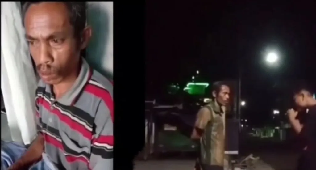 Tanpa Alasan Jelas, Seorang Pemuda Pukul Muka ODGJ hingga KO
