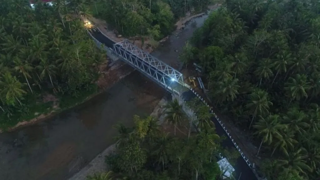 Pembangunan Jembatan Penghubung Sitiarjo-Sidodadi Rampung, Warga Tasyakuran