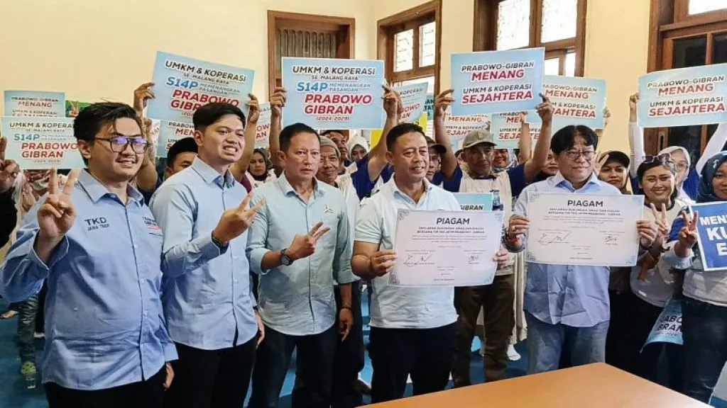 Dipimpin Agusdono, Pelaku UMKM Se-Malang Raya Dukung Prabowo-Gibran