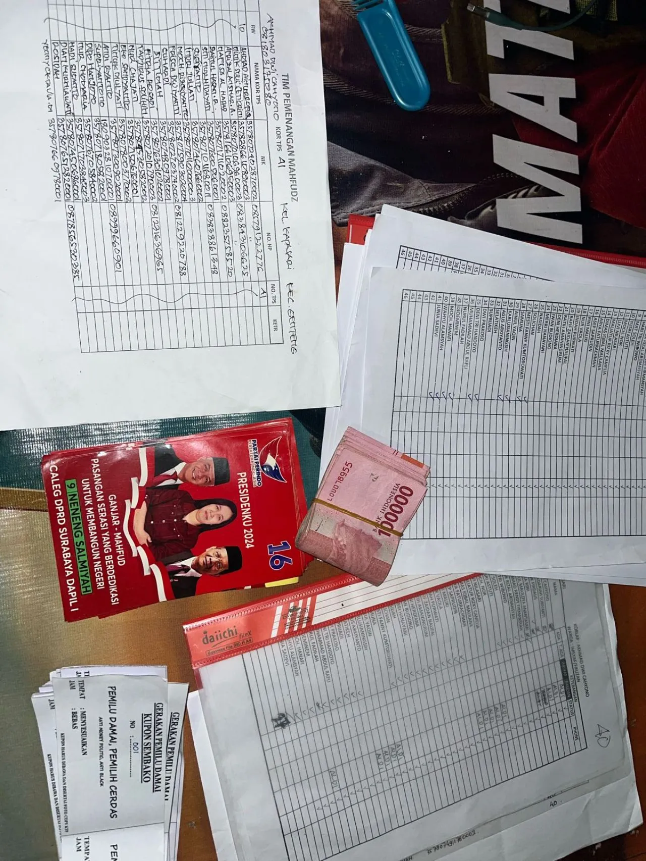 Bagikan Uang Ajak Pilih Capres dan Caleg Tertentu, Warga di Ngawi Ditangkap Satgas Anti Politik Uang