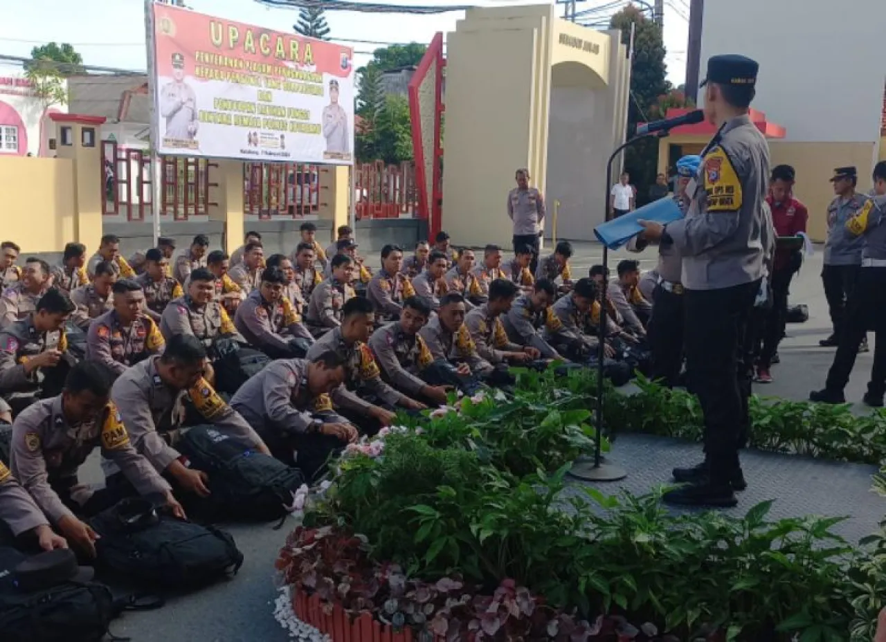 Polres Kotabaru Cek Kesiapan Pengamanan TPS Pemilu 2024