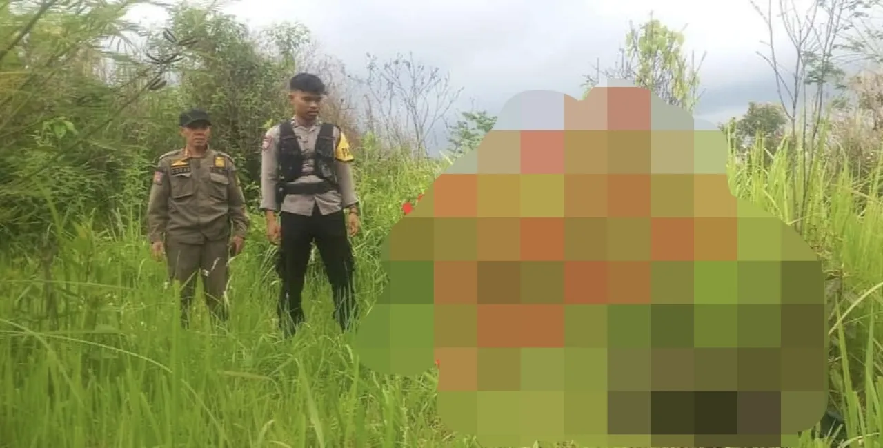 Mayat Pria Membusuk Ditemukan di Belakang Kantor UPTD Pertanian