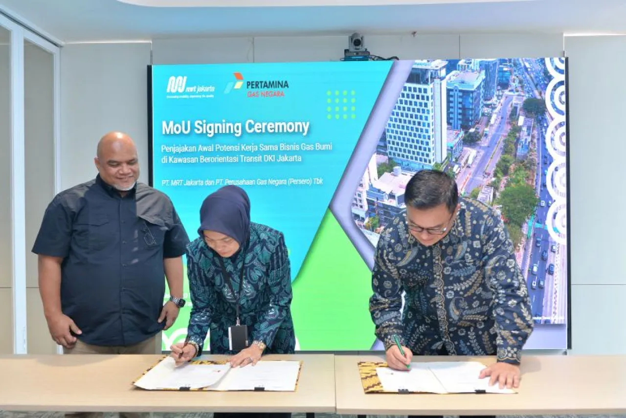 PGN dan MRT Kolaborasi Pengembangan Jaringan Gas Bumi di Kawasan Berorientasi Transit MRT Jakarta