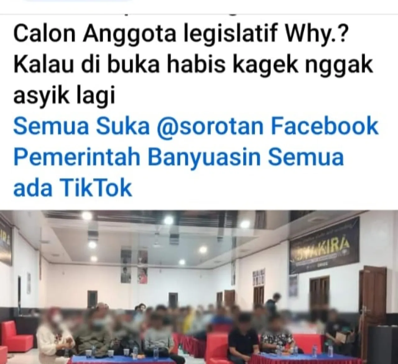 Viral! Foto Diduga Penyelenggara Pemilu Berkumpul di Kediaman Caleg Kabupaten Banyuasin