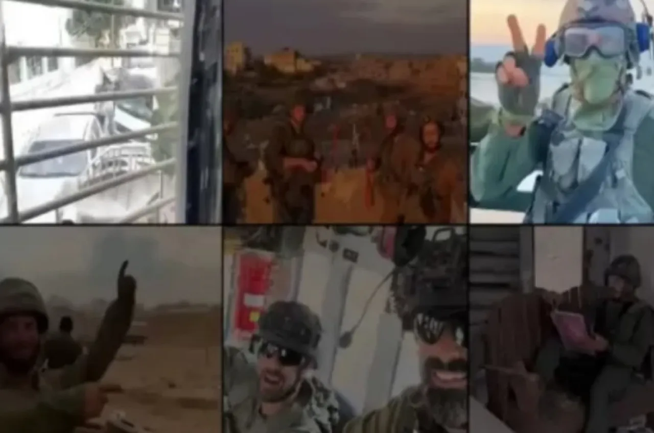 Tentara Teroris Israel Rekam Momen Menghancurkan Rumah-Rumah di Gaza sambil Bersorak Gembira