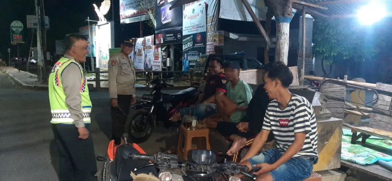 Polres Nganjuk Intensifkan Patroli Sahur Serentak Hingga Wilayah Perbatasan Terluar