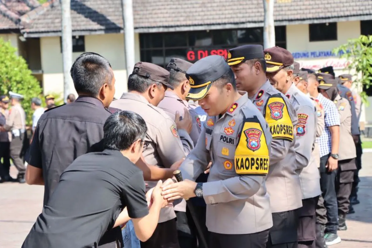 Kapolres Nganjuk Gelar Halal Bihalal bersama Anggota dan ASN Polri