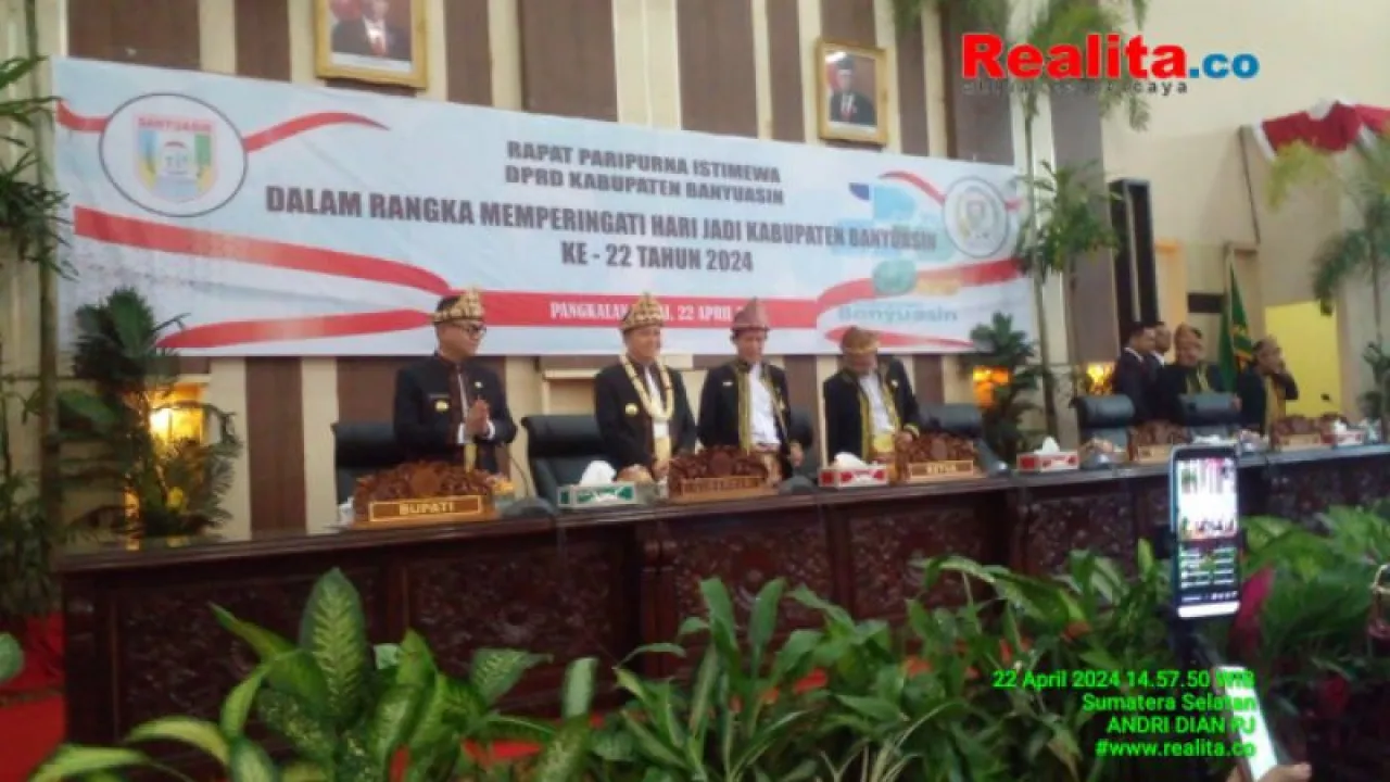 HUT Kabupaten Banyuasin ke-22, DPRD Gelar Rapat Paripurna