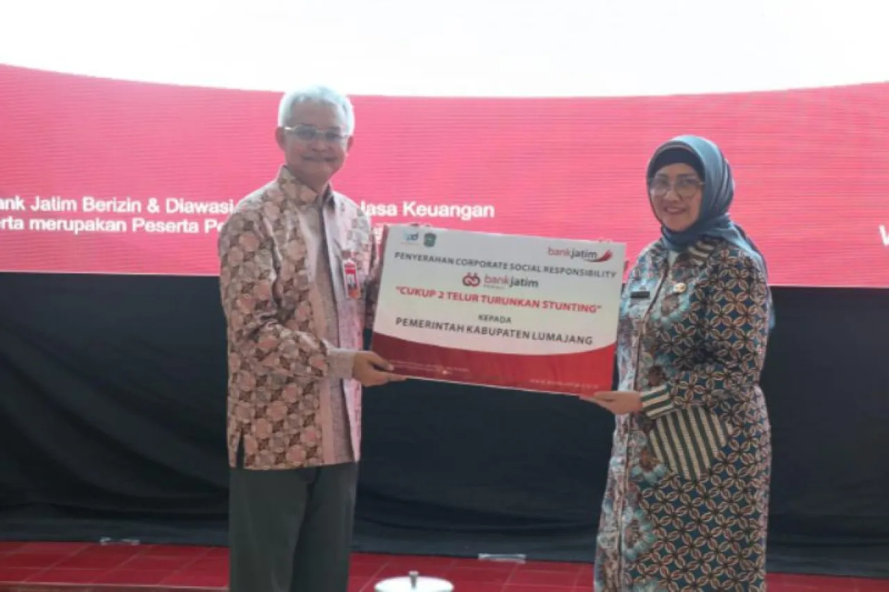 Cegah Stunting, Bank Jatim Salurkan 120.000 Telur kepada Pemkab Lumajang