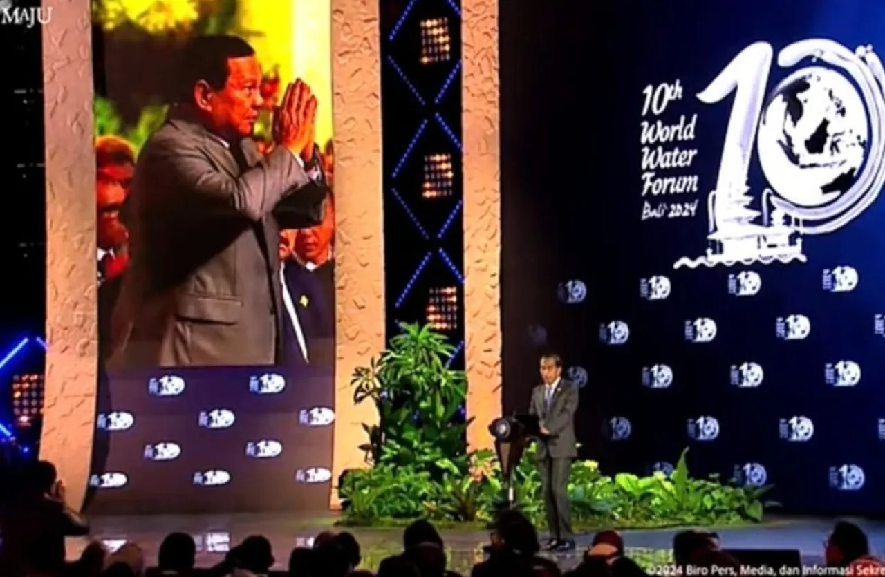 Jokowi Perkenalkan Prabowo Sebagai Presiden Indonesia Terpilih di World Water Forum